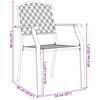 vidaXL Garden Chair Set Anthracite Powder-coated steel Stackable