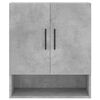 vidaXL Wall Cabinet Concrete grey Engineered wood Medium Storage