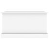 vidaXL Storage Box White Engineered wood 27.6x15.7x15.0 in Storage Box