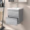 vidaXL Sink Cabinet Grey Sonoma Engineered wood Compact Sink Cabinet