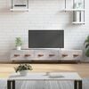 vidaXL TV Cabinet Concrete Grey Engineered wood 59.1x14.2x11.8 in