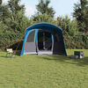 vidaXL Family Tent with Roof Blue and Grey 226.77 x 127.95 x 83.86 in