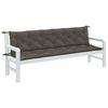 vidaXL Garden Bench Cushion Melange dark grey 100% polyester