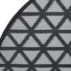 vidaXL Outdoor Carpet Black Polypropylene (PP) 78.7 in diameter