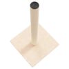 vidaXL Cat Scratching Post Cream Engineered Wood 27.6 in height Durable