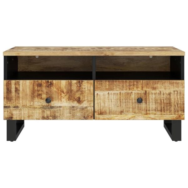 vidaXL Coffee Table Mango wood Solid mango wood, engineered wood, iron