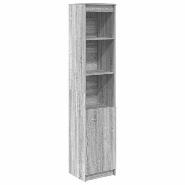 vidaXL Highboard Grey Sonoma Engineered Wood Tall Highboard