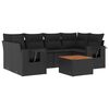vidaXL Garden Sofa Set Black