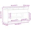 vidaXL Shoe Bench with Storage Black 80 x 30 x 45 cm Engineered wood