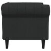vidaXL Chesterfield Sofa Chair Black