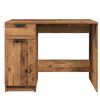 vidaXL Desk Old Wood Engineered Wood Medium Computer Desk Rectangular