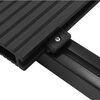vidaXL WPC Decking Boards with Accessories 49.2 '&sup2; 13.1 ' Anthracite (6x43618)
