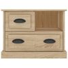 vidaXL Bedside Cabinet Sonoma oak Engineered wood Standard