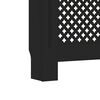 vidaXL Radiator Cover Black 67.7"x7.5"x32.1" MDF