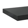 vidaXL Wall Shelf Black Stainless steel with black finish Wall mounting