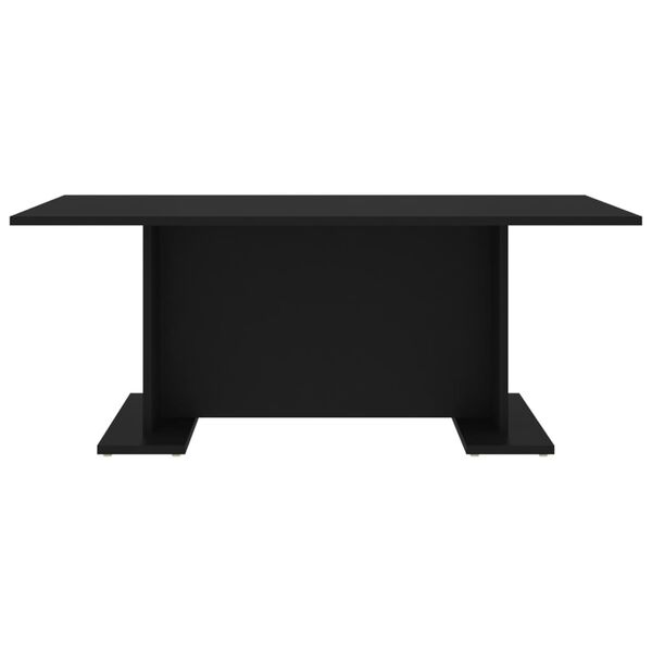 vidaXL Coffee Table Black Engineered wood Medium Durable Coffee Table