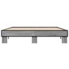 vidaXL Bed Frame Grey Sonoma Engineered wood, Metal King Size Modern