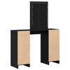 vidaXL Dressing Table Black 40.16 x 12.99 x 53.15 in Engineered Wood