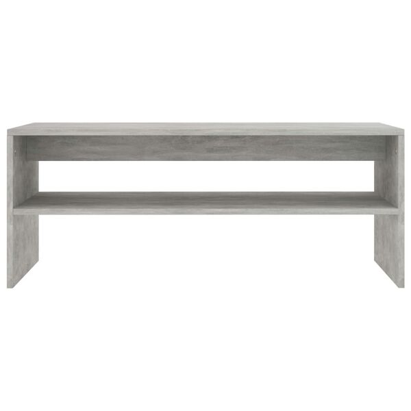 vidaXL Coffee Table Concrete Grey Engineered Wood Small Coffee Table