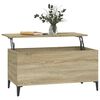 vidaXL Coffee Table Sonoma oak Engineered wood, metal Medium