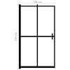 vidaXL Folding Shower Enclosure ESG 39.4"x55.1" Black