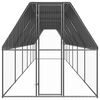 vidaXL Chicken Cage Silver Galvanized steel Large Durable Chicken Coop