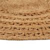 vidaXL Area Rug Natural Jute 100% Jute Medium Stylish Design Round