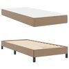 vidaXL Bed Frame with Mattress Cappuccino 35.43 x 78.74 in Fabric