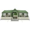 vidaXL Family Tent Green and Beige 244.88 x 116.14 x 93.70 in
