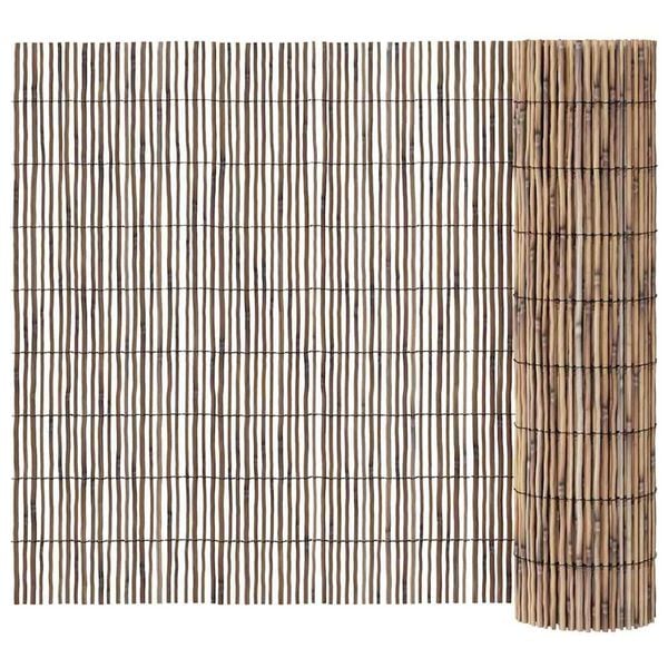 vidaXL Reed Fence Folding Brown 118.1" x 55.1" Reed