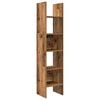 vidaXL Book Cabinet Old Wood 15.75 x 13.78 x 70.87 in Engineered Wood
