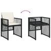 vidaXL Garden Dining Set Beige