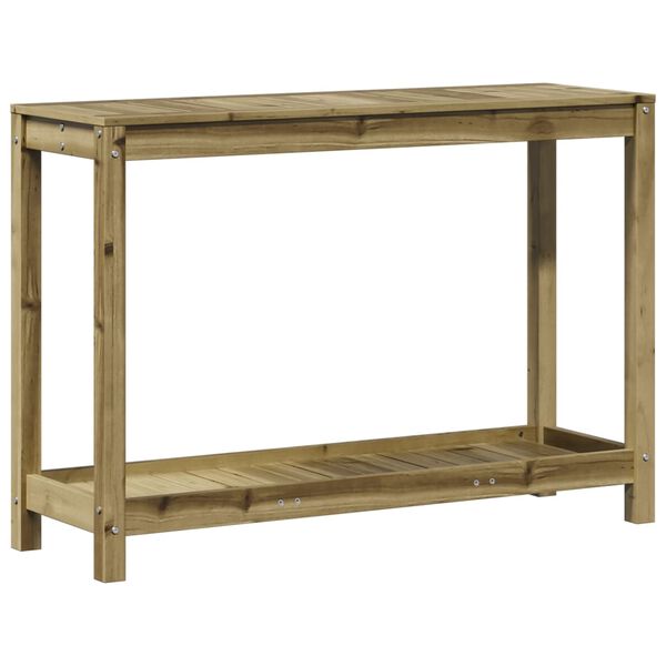 vidaXL Potting Table with Shelf 42.5"x13.8"x29.5" Impregnated Wood Pine