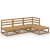 vidaXL Garden Lounge Set Honey Brown Solid Pine Wood Modular