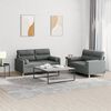 vidaXL Sofa Set Dark Grey Fabric (100% polyester), metal, textilene, plywood
