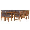 vidaXL Patio Dining Set Solid Wood Acacia