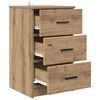 vidaXL Bedside Cabinet artisan oak 38 x 38 x 66 cm Engineered wood
