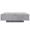 vidaXL Coffee Table Concrete gray Engineered wood 39.4 x 39.4 x 12.2 in