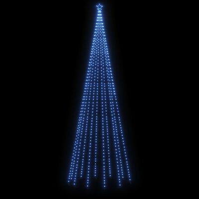 vidaXL Christmas Tree with Spike Blue 732 LEDs 16 ft