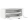 vidaXL Wall Shoe Cabinet High gloss white Engineered wood Compact