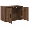 vidaXL Garage Wall Cabinets 2 pcs Brown Oak Engineered Wood