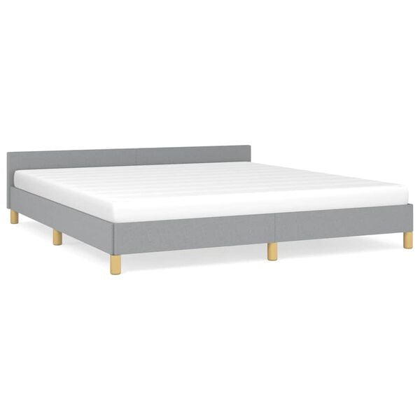 vidaXL Bed Frame With Headboard Scandinavian Bed Frame Rectangular