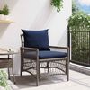 vidaXL Garden Chair Gray 60 x 70 x 78cm poly rattan