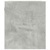 vidaXL Wall-mounted Bedside Cabinet Concrete grey Engineered wood Small