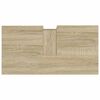 vidaXL Bathroom Cabinet Sonoma oak Engineered wood, Iron Medium
