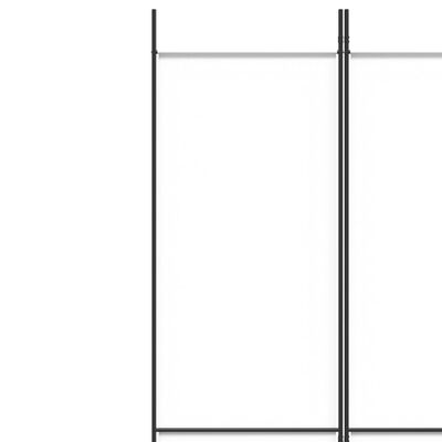 vidaXL 5-Panel Room Divider White 98.4"x86.6" Fabric