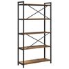 vidaXL Bookshelf Old wood 31.50 x 11.81 x 61.02 in Engineered Wood