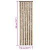 vidaXL Fly Curtain Dark Brown and Beige 22.0x78.7" Chenille