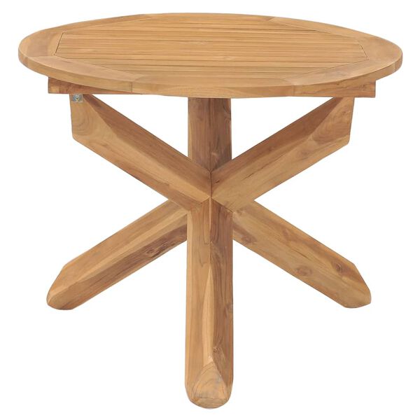 vidaXL Garden Table Teak Fine sanded teak hardwood with water-based finish