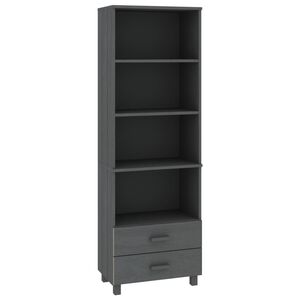 vidaXL Highboard Dark grey Solid pinewood, MDF Tall Highboard
